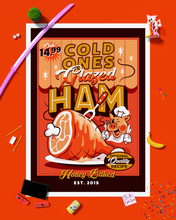 Load image into Gallery viewer, Glazed Ham Signed Art Print
